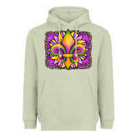 Matcha mardi gras fleur de lis sunflower leopard Heavyweight Hoodie - Artiststas