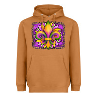 Meerkat mardi gras fleur de lis sunflower leopard Heavyweight Hoodie - Artiststas