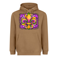 Toasted Coconut mardi gras fleur de lis sunflower leopard Heavyweight Hoodie - Artiststas