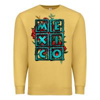 Antique Gold mexico with roses Premium Sweatshirt - Jasminsmagicworld