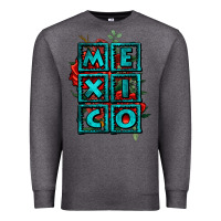 Charcoal Heather mexico with roses Premium Sweatshirt - Jasminsmagicworld