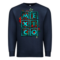 Navy mexico with roses Premium Sweatshirt - Jasminsmagicworld