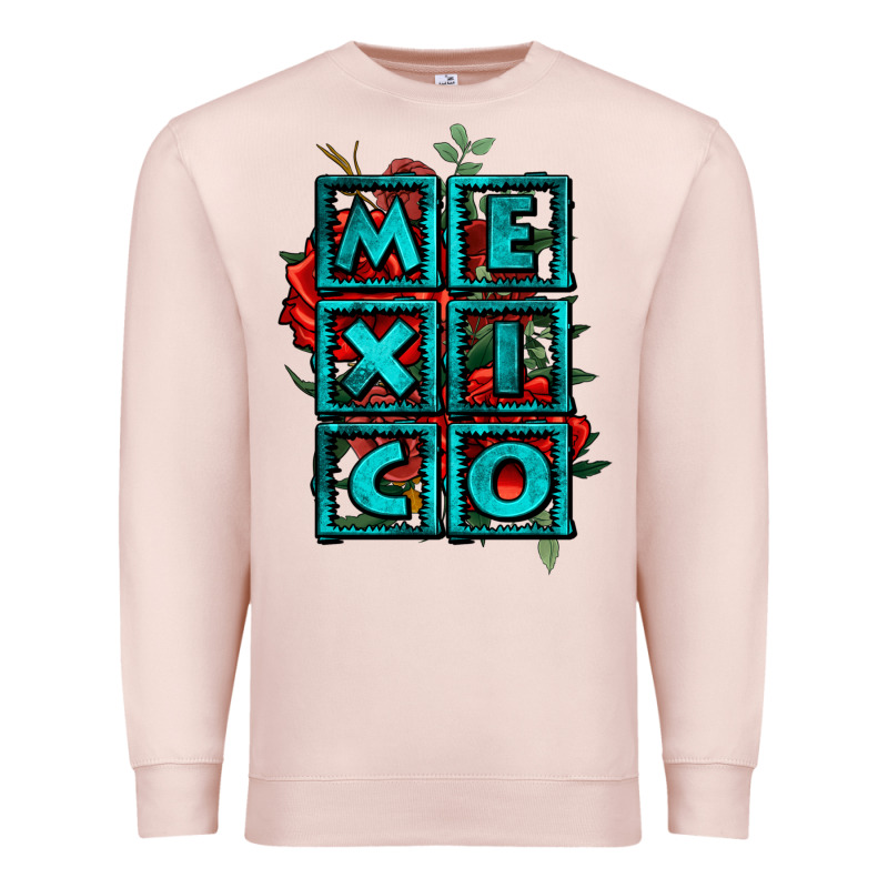 Mexico With Roses Premium Sweatshirt by Jasminsmagicworld | Teevron