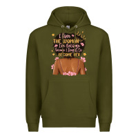 Army Green i love the woman i've become because i fought to b Premium Hoodie - MaliasSmallBusiness