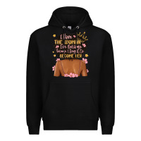 Black i love the woman i've become because i fought to b Premium Hoodie - MaliasSmallBusiness