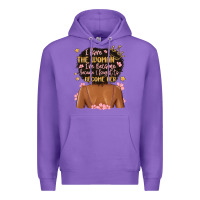 Purple i love the woman i've become because i fought to b Premium Hoodie - MaliasSmallBusiness