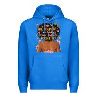 True Royal i love the woman i've become because i fought to b Premium Hoodie - MaliasSmallBusiness
