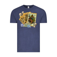 Vintage Denim western rodeo playing cards tbw Vintage Tee - texasbilliewilder