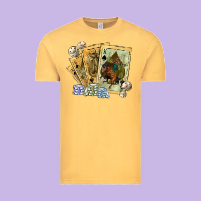 Vintage Tee western rodeo playing cards tbw