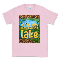 Bubblegum Pink what happens at the lake stays at the lake air freshener Classic Tee - HRA Design Shop