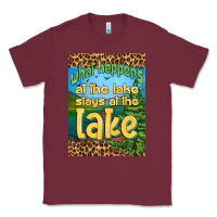 Burgundy what happens at the lake stays at the lake air freshener Classic Tee - HRA Design Shop