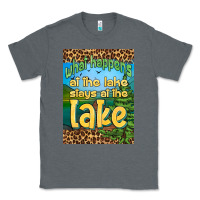 Charcoal Heather what happens at the lake stays at the lake air freshener Classic Tee - HRA Design Shop