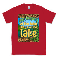 Red what happens at the lake stays at the lake air freshener Classic Tee - HRA Design Shop