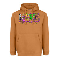 Meerkat love mardi gras fleur de lis sunflower leopard and beads Heavyweight Hoodie - Artiststas