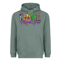 Sage love mardi gras fleur de lis sunflower leopard and beads Heavyweight Hoodie - Artiststas