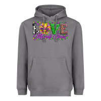 Storm love mardi gras fleur de lis sunflower leopard and beads Heavyweight Hoodie - Artiststas