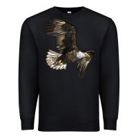 Black White Headed Eagle Premium Sweatshirt - LillyAllenDesigns