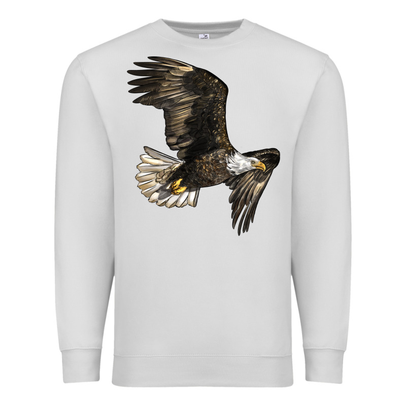 White Headed Eagle Premium Sweatshirt by LillyAllenDesigns | Teevron