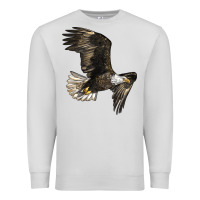 Dove Grey White Headed Eagle Premium Sweatshirt - LillyAllenDesigns
