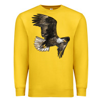 Lemon White Headed Eagle Premium Sweatshirt - LillyAllenDesigns