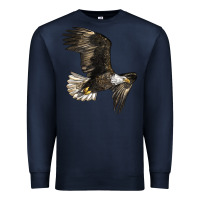 Navy White Headed Eagle Premium Sweatshirt - LillyAllenDesigns