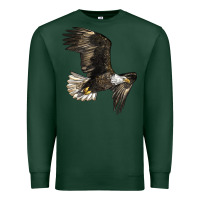 Sports Green White Headed Eagle Premium Sweatshirt - LillyAllenDesigns