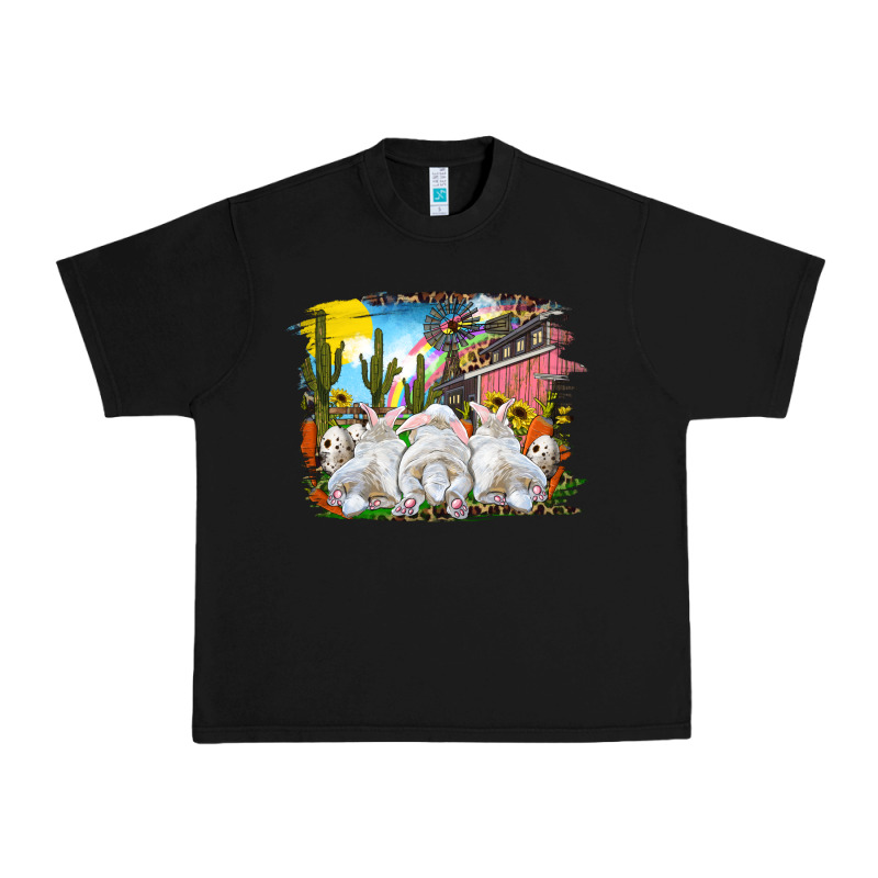 Easter Farm With Bunnies Urban Heavy Tee by RanaPortraitStore | Teevron
