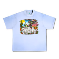 Grape Ice easter farm with bunnies Urban Heavy Tee - RanaPortraitStore