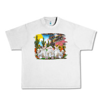Lunar Rock easter farm with bunnies Urban Heavy Tee - RanaPortraitStore