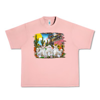 Salmon easter farm with bunnies Urban Heavy Tee - RanaPortraitStore
