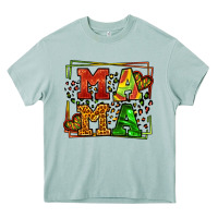Arona juneteenth leopard frame mama Mother's Day Heavy Core Tee - LillyAllenDesigns
