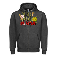 Charcoal Heather ballpark mama Zipper Hoodie - JahusDesignShop