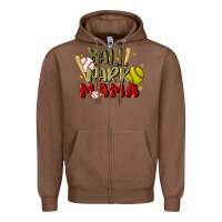 Chestnut ballpark mama Zipper Hoodie - JahusDesignShop