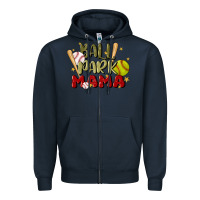 Navy ballpark mama Zipper Hoodie - JahusDesignShop