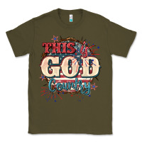 Army Green This is god country 4th of july Classic Tee - CowGirlArtShop