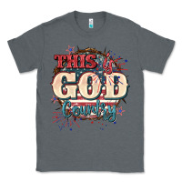 Charcoal Heather This is god country 4th of july Classic Tee - CowGirlArtShop