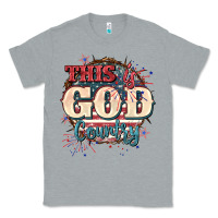 Heather Grey This is god country 4th of july Classic Tee - CowGirlArtShop