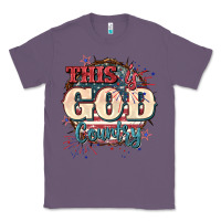 Lavender This is god country 4th of july Classic Tee - CowGirlArtShop