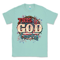 Seafoam This is god country 4th of july Classic Tee - CowGirlArtShop