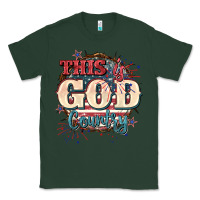 Sports Green This is god country 4th of july Classic Tee - CowGirlArtShop