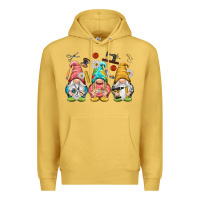 Antique Gold crafter gnomies Premium Hoodie - NancyCooperArtShop
