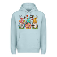 Blue Mist crafter gnomies Premium Hoodie - NancyCooperArtShop