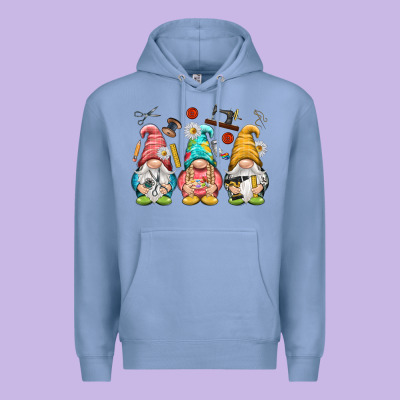 Crafter Gnomies Premium Hoodie Designed By Nancycooperartshop