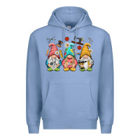 Colony Blue crafter gnomies Premium Hoodie - NancyCooperArtShop