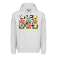 Dove Grey crafter gnomies Premium Hoodie - NancyCooperArtShop
