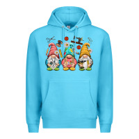 Ocean Blue crafter gnomies Premium Hoodie - NancyCooperArtShop