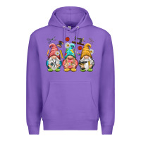Purple crafter gnomies Premium Hoodie - NancyCooperArtShop