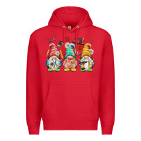 Red crafter gnomies Premium Hoodie - NancyCooperArtShop