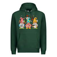 Sports Green crafter gnomies Premium Hoodie - NancyCooperArtShop