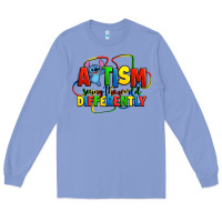 Colony Blue autism stitch seeing the world differently Long Sleeve Tee - Zillion Design Studio